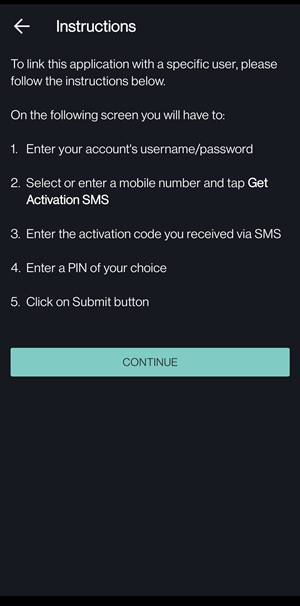 The IB Key migrate directions for the Android Phone. 